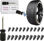 Picture of 20PCS Tyre Accessories,  Repair Screws Kit – Self-Service Tire Puncture Plug Tool Set with Storage Box for Car, Bike, Motorbike, Bicycle 