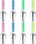 Picture of 8PCS LED Bike Wheel Lights – Waterproof Neon Tire Valve Cap Lights for Bikes, Cars & Motorcycles