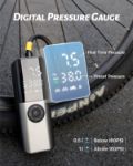 Picture of Electric Bike Pump, 150Psi Portable Bicycle Tire Pump with Digital Pressure Gauge for Road Bike, Mountain Bike, E-Bike