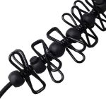Picture of Portable Travel Clothesline - Adjustable Elastic Travel Camping Retractable Clothesline with 12pcs Clips for holidays, travel, camping, outdoor balcony(Black)