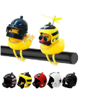 Picture of 2 LED Light Duck + 5 Helmet Accessories, Bike Handlebar Decoration Small Yellow Duck Ornament for Bike Motorcycle Car Decor