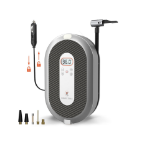 Picture of Retractable Car Tyre Inflator 12V DC with Cable, 150PSI Portable Air Compressor with Pressure Gauge and Adapters