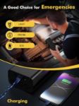 Picture of Cordless Tyre Inflator Portable Air Compressor - Fast 45L/min Car Tyre Inflator with Power Bank Support, LED Lighting 6000mAh Battery