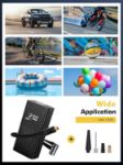 Picture of Cordless Tyre Inflator Portable Air Compressor - Fast 45L/min Car Tyre Inflator with Power Bank Support, LED Lighting 6000mAh Battery