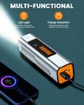 Picture of Tyre Inflator Air Compressor, Portable Rechargeable Tyre Inflator with Digital Pressure Gauge, 12V DC Cordless Auto Stop Car Tyre Pump 