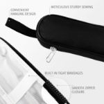 Picture of  Travel Cutlery Set - Portable Camping Flatware Set for 1, Durable 18/0 Stainless Steel & Chic Carry Case
