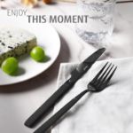 Picture of  Travel Cutlery Set - Portable Camping Flatware Set for 1, Durable 18/0 Stainless Steel & Chic Carry Case