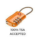 Picture of 4-Pack TSA Approved Travel Combination Cable Luggage Locks for Suitcases & Backpacks