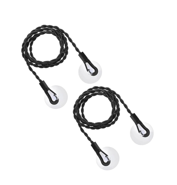 Picture of 2 PCS Travel Washing Line, Camping Washing Line, Extendable Travel Clothes Line With Hooks & Suction Cup, Windproof Portable Washing Line