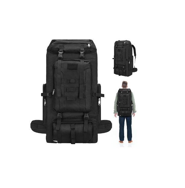 Picture of 100L Hiking Camping Backpack Men Women Waterproof Large Capacity Hiking Rucksack Travel Backpack Outdoor Sport Travel Daypack Bag