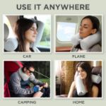 Picture of Twist Memory Foam Travel Pillow for Neck, Chin, Lumbar and Leg Support - for Traveling 