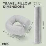 Picture of Twist Memory Foam Travel Pillow for Neck, Chin, Lumbar and Leg Support - for Traveling 