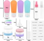 Picture of 16 Pack Travel Bottles for Toiletries,  Leak Proof Refillable Silicone Travel Containers Squeezable Travel Accessories