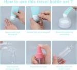 Picture of 16 Pack Travel Bottles for Toiletries,  Leak Proof Refillable Silicone Travel Containers Squeezable Travel Accessories
