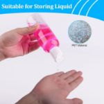 Picture of 100ml Travel Bottles,Travel Bottles for Toiletries Empty Refillable,8pcs Clear Container Travel with 2 Funnels and Colorful Labels