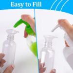 Picture of 100ml Travel Bottles,Travel Bottles for Toiletries Empty Refillable,8pcs Clear Container Travel with 2 Funnels and Colorful Labels