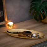 Picture of Decorative Bowl Leaf Tray, Leaves Key Bowls Gold Jewellery Dish Home Hallways Decor 