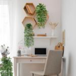 Picture of Artificial Plant Eucalyptus - Set of 3 Decorative Artificial Hanging Plants with Pots Fake Ivy Vines Greenery Faux Trailing Plants 