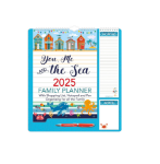 Picture of 2025 Family Organiser Wall Calendar – Monthly 5-Column Planner with Memo Pad, Pen & Shopping List