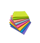 Picture of 4 x 4 Inches Lined Sticky Notes for Post,8 Bright Colors Self-Stick Notes, 50 Sheets Per Pad, 8 Pads, 400 Sheets Total