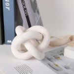 Picture of 3-Link Wood Chain Link Decor, Hand Carved Wood Art Craft Decorative Chain Knot Ornament for Rustic Tray Shelf Table Decor Farmhouse Decor