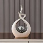 Picture of Modern Abstract Art Ceramic Statue, Room Decor, Table Decorations for Living Room Dining Room Office Centerpiece