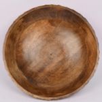 Picture of Wood Decorative Wooden Bowl Hand Carved Home Decor for Dining Table Center, Living Room