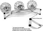 Picture of  3 Arms Crystal Candle Holders, Arch Crystal Tealight Candle Holder Table Candelabras Centerpieces for Wedding Candlelight Dinner Decorative Home Accessories
