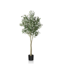 Picture of Artificial Olive Tree 150cm Big tall Fake Plants, Artificial Olive Silk Plants Indoors in Pots, Faux Tropical large artificial plant suitable