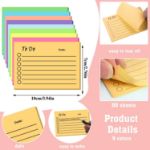 Picture of 9 Pack to Do List Sticky Notes, Self-Stick Sticky Notes, Colorful Sticky Notes Pad with Lines, Do List Notepads for School Office 
