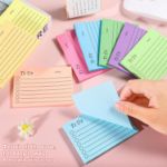Picture of 9 Pack to Do List Sticky Notes, Self-Stick Sticky Notes, Colorful Sticky Notes Pad with Lines, Do List Notepads for School Office 