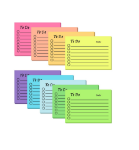 Picture of 9 Pack to Do List Sticky Notes, Self-Stick Sticky Notes, Colorful Sticky Notes Pad with Lines, Do List Notepads for School Office 