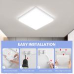 Picture of 36W LED Ceiling Light for Bedroom, Office, Kitchen - 3240LM, 6500K Daylight, Waterproof Flush Mount Fixture