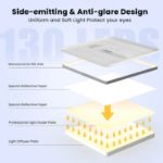 Picture of 36W LED Ceiling Light for Bedroom, Office, Kitchen - 3240LM, 6500K Daylight, Waterproof Flush Mount Fixture