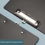 Picture of Clipboard Folder, 6 Packs A4 Plastic Clip Boards with Secure Hold for Office & Classroom Supplies - Black