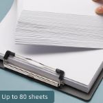 Picture of Clipboard Folder, 6 Packs A4 Plastic Clip Boards with Secure Hold for Office & Classroom Supplies - Black