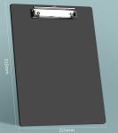 Picture of Clipboard Folder, 6 Packs A4 Plastic Clip Boards with Secure Hold for Office & Classroom Supplies - Black