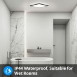 Picture of 28W Square LED Ceiling Light, IP44 Waterproof - Ideal for Bathroom, Office, Kitchen & Bedroom Ceiling Lighting
