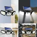Picture of Solar Motion Sensor Light – 3 Adjustable LED Heads, 74 LEDs, 800 Lumens, IP65 Waterproof, Outdoor Security Lighting for Yard, Driveway, Patio