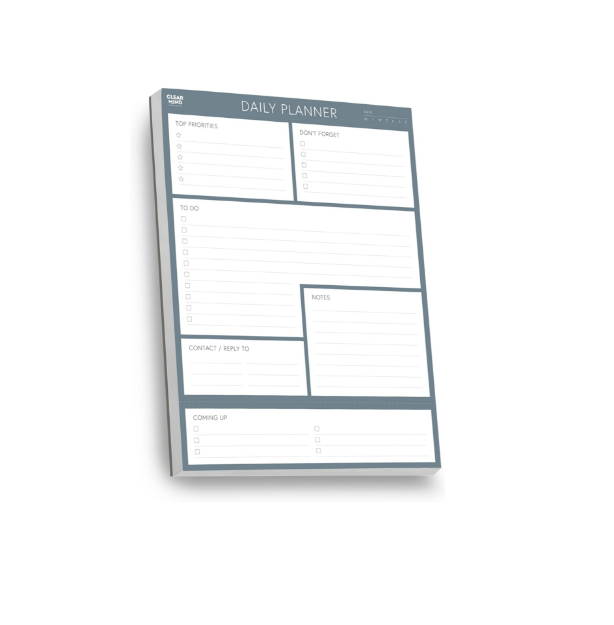 Picture of Daily Planner Desk Pad – A4 Size - 100 Undated Tear Off Sheets 120gsm Thick Paper - To Do Checklist Notes for Home Business Office