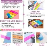 Picture of Sticky Note Set, 402 Sheets Self-Stick Divider Memo Notes Pads Bookmark Writing Label Colourful Markers Bookmark with PET Index Lable