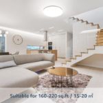 Picture of 24W LED Bathroom Ceiling Light, 2400lm, IP20 Waterproof, 5000K Daylight White, Flush Mount Round Light for Bathroom, Kitchen, Hallway, Garage