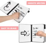 Picture of A5 Mini Whiteboard, Pink Double Sided Portable Dry Erase Board with Pen, Desk Whiteboard for Study, Meeting, Draft, Notes, Doodling