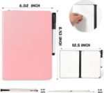 Picture of A5 Mini Whiteboard, Pink Double Sided Portable Dry Erase Board with Pen, Desk Whiteboard for Study, Meeting, Draft, Notes, Doodling