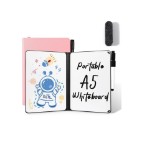 Picture of A5 Mini Whiteboard, Pink Double Sided Portable Dry Erase Board with Pen, Desk Whiteboard for Study, Meeting, Draft, Notes, Doodling