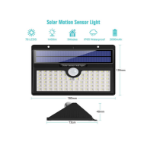 Picture of 78 LED Solar Motion Sensor Security Lights, Waterproof Solar Powered Outdoor Lighting - 3 Intelligent Modes, IP65, Easy Installation