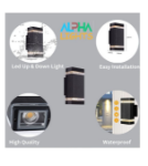 Picture of LED Up and Down Wall Light – IP44 Waterproof, Modern Outdoor Wall Lamp, Dual Illumination, Wall Mounted, Energy-Efficient
