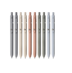 Picture of Gel Pens, 10 Pcs 0.5mm Japanese Black Ink Pens Fine Point Smooth Writing Pens with Silicone Grip, High-End Series Metal Clip Retractable Pens (10 Pcs Morandi)