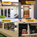 Picture of Modern Black Stainless Steel Up Down Outdoor Wall Light – IP65 Waterproof Twin Light for Gardens, Patios, and Walkways – Uses GU10 Bulbs (Not Included)