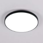 Picture of 18W LED Flush Mount Ceiling Light – 1500LM Bright 4000K Daylight White – Modern Black Round Ceiling Lamp for Bathroom, Living Room, Bedroom & Hallway